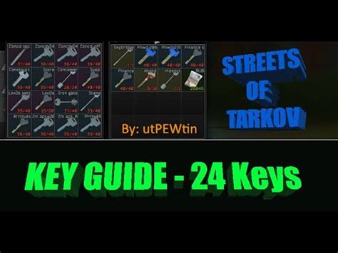 all streets of tarkov keys|More.